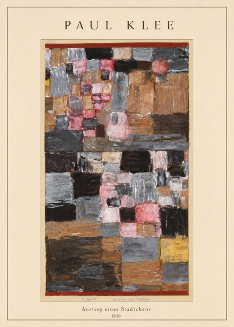 Paul Klee Anstieg Eines Städtchens No4 - Affiche