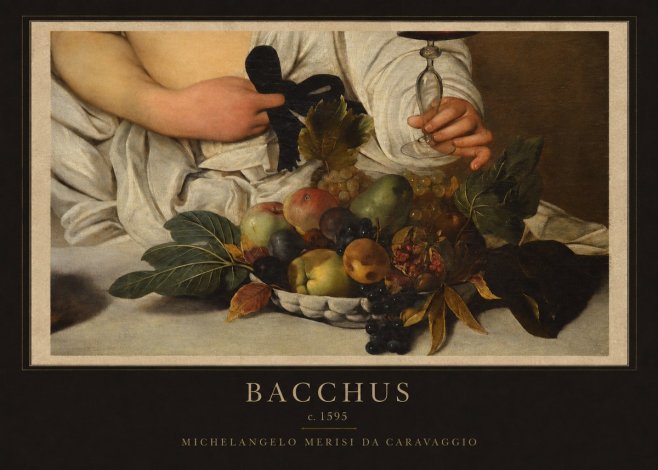 Michelangelo Merisi da Caravaggio Bacchus II No1 - Affiche