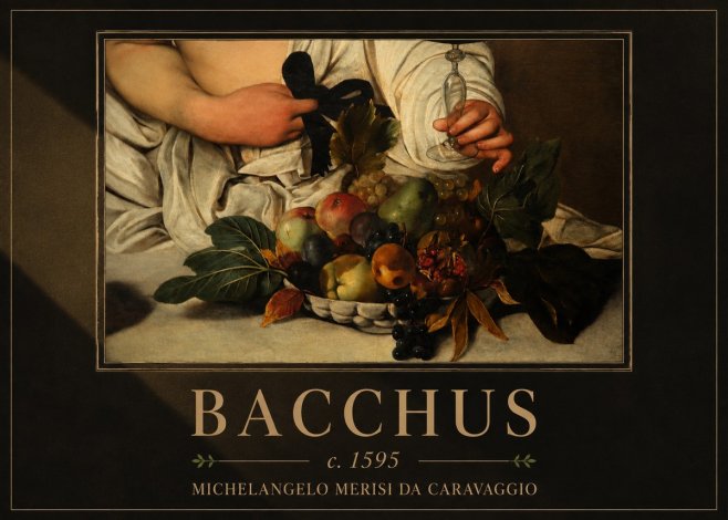 Michelangelo Merisi da Caravaggio Bacchus II No4 - Affiche