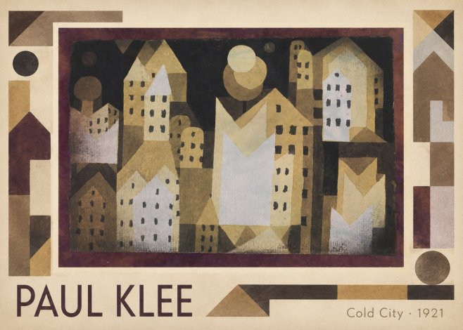 Paul Klee Cold City No1 - Affiche