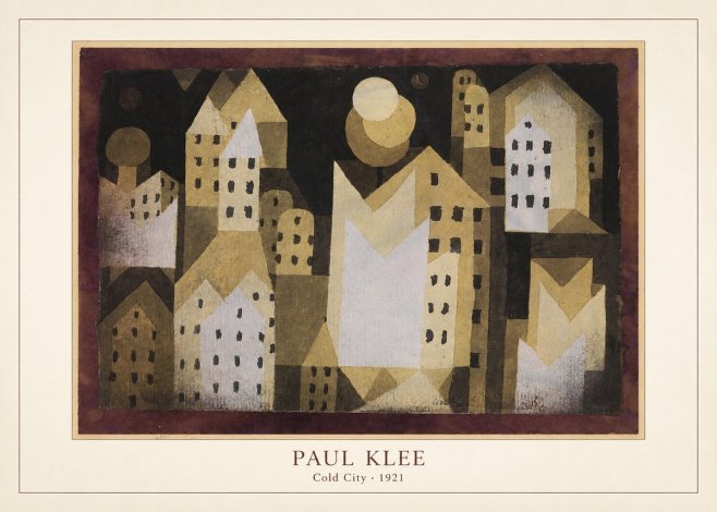 Paul Klee Cold City No4 - Affiche