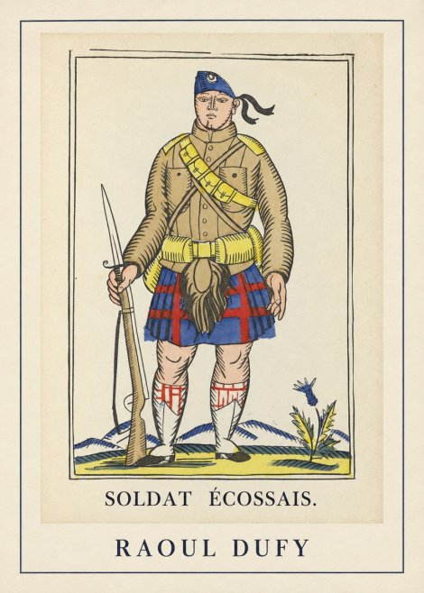Raoul Dufy Soldat Écossais. No3 - Affiche