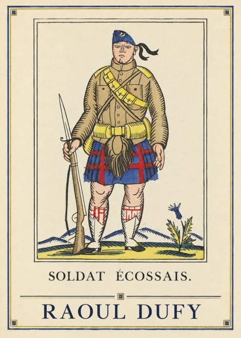 Raoul Dufy Soldat Écossais. No4 - Affiche
