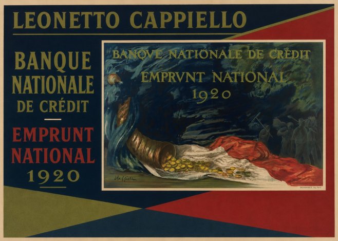 Leonetto Cappiello Banque Nationale De Crédit - Emprunt National 1920 No2 - Affiche