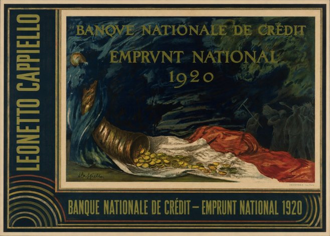 Leonetto Cappiello Banque Nationale De Crédit - Emprunt National 1920 No4 - Affiche