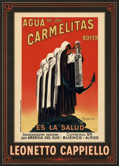 Leonetto Cappiello Agua De Los Carmelitas Boyer No1 - Affiche