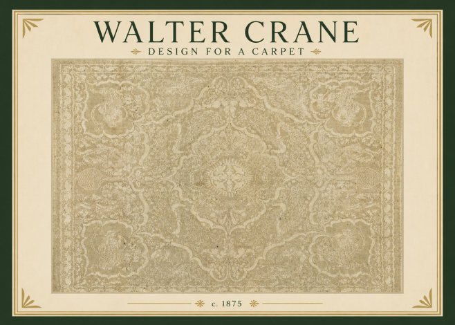 Walter Crane Design for a Carpet No3 - Affiche