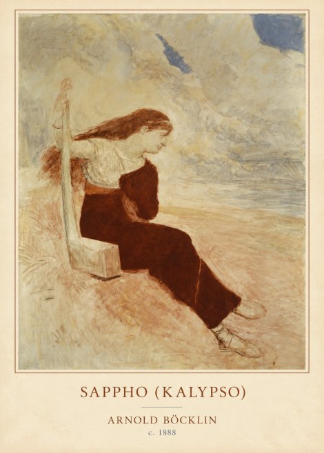 Arnold Böcklin Sappho (Kalypso) No4 - Affiche