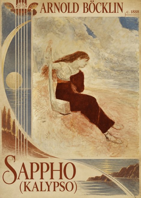 Arnold Böcklin Sappho (Kalypso) No6 - Affiche