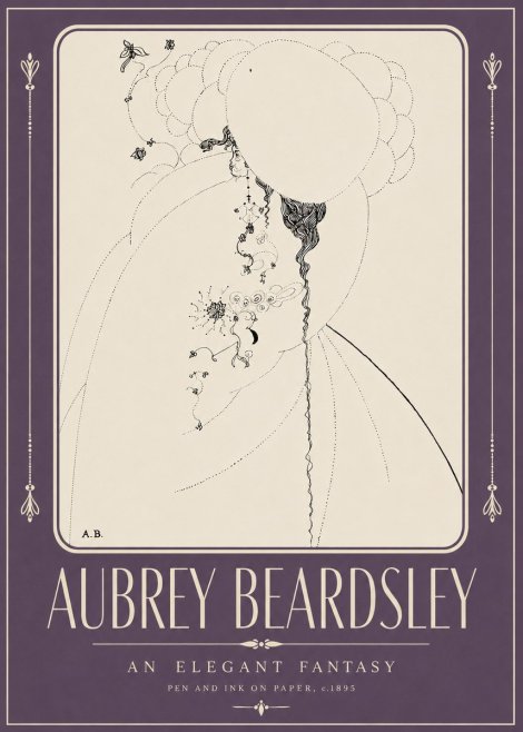 Aubrey Beardsley An Elegant Fantasy No2 - Affiche
