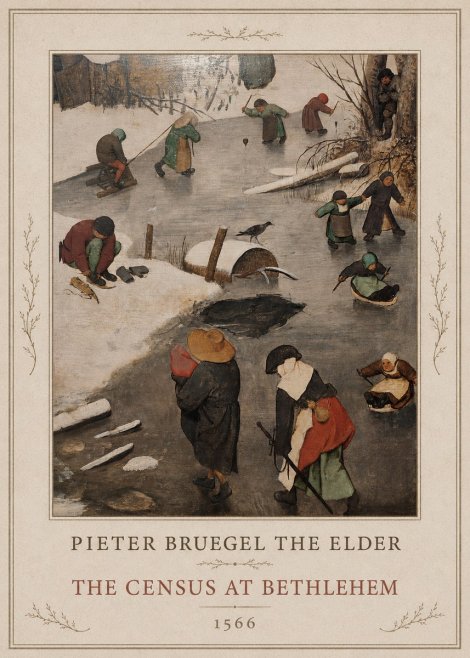 Pieter Bruegel The Census at Bethlehem II No1 - Affiche