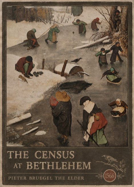Pieter Bruegel The Census at Bethlehem II No6 - Affiche