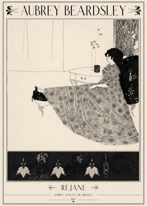Aubrey Beardsley Rejane II No2 - Affiche
