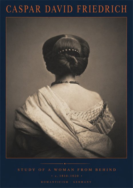 Caspar David Friedrich Study of a Woman from Behind No2 - Affiche