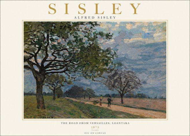 Sisley The Road from Versailles, Loantaka No6 - Affiche