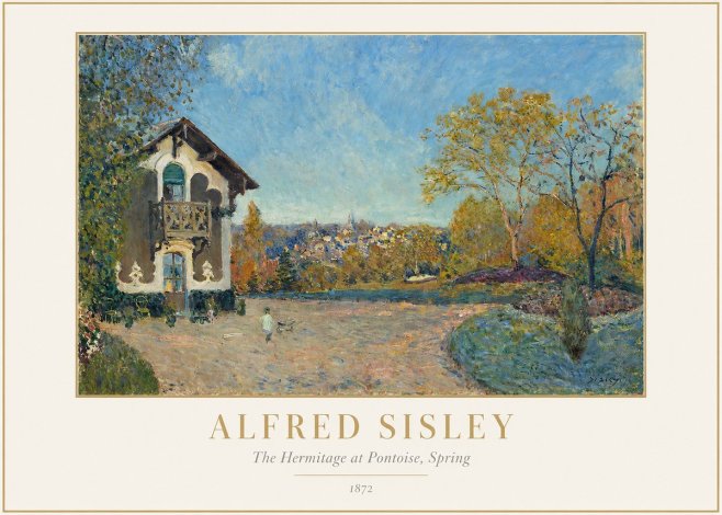 Sisley The Hermitage at Pontoise, Spring No1 - Affiche
