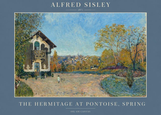 Sisley The Hermitage at Pontoise, Spring No2 - Affiche