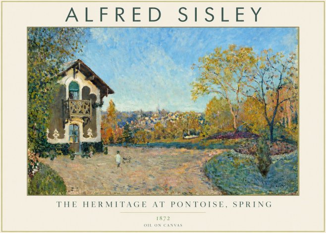 Sisley The Hermitage at Pontoise, Spring No3 - Affiche