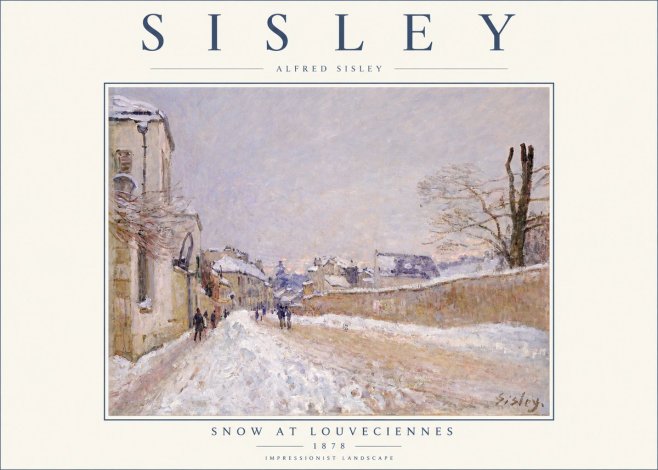 Sisley Snow at Louveciennes No2 - Affiche