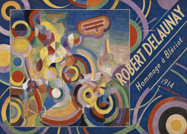 Robert Delaunay Hommage À Blériot 1914 No5 - Affiche