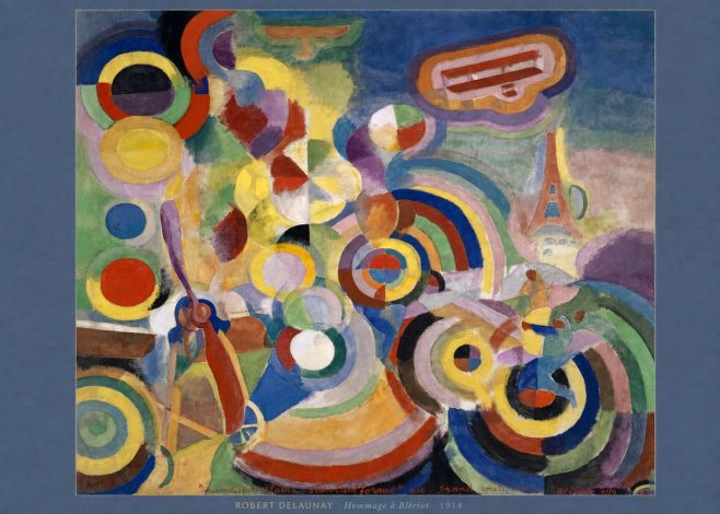 Robert Delaunay Hommage À Blériot 1914 No6 - Affiche