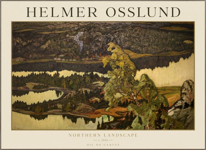 Helmer Osslund Northern Landscape No1 - Affiche