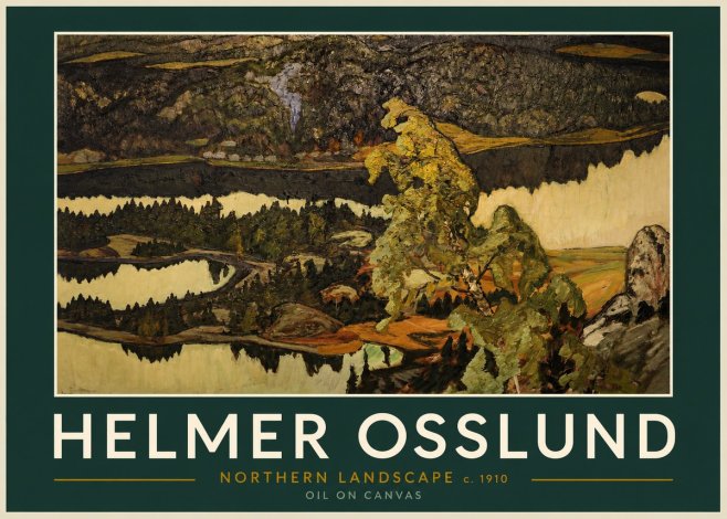 Helmer Osslund Northern Landscape No2 - Affiche