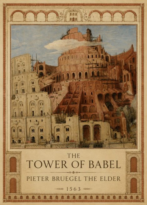 Pieter Bruegel The Tower of Babel XIII No1 - Affiche