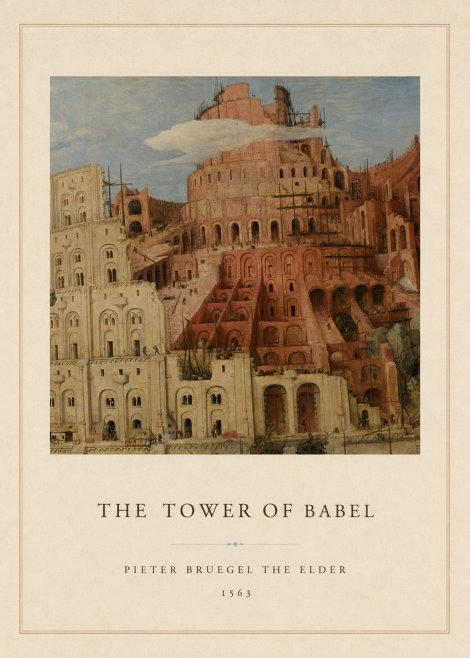 Pieter Bruegel The Tower of Babel XIII No4 - Affiche