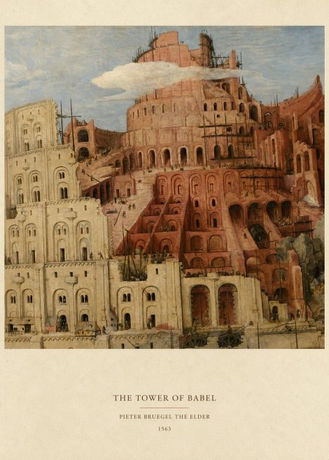 Pieter Bruegel The Tower of Babel XIII No6 - Affiche
