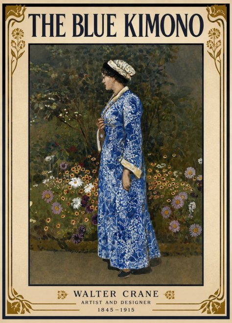 Walter Crane A Summer Garden No2 - Affiche