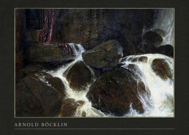 Arnold Böcklin The Nymph of the Waterfall No3 - Affiche