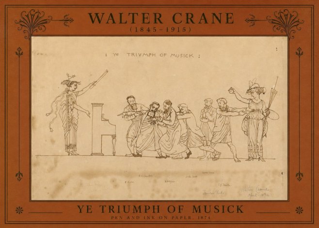Walter Crane Ye Triumph of Musick No2 - Affiche