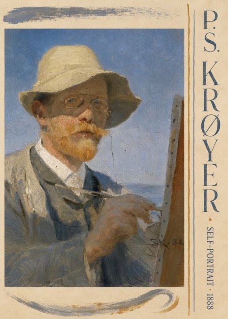 P.S. Krøyer Self-portrait III No4 - Affiche