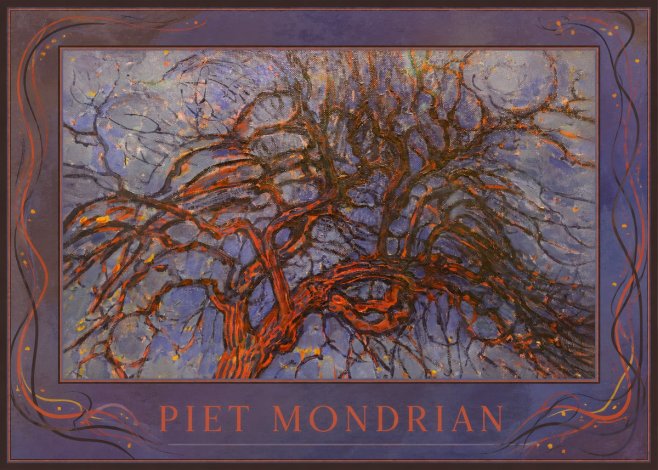Piet Mondrian The Red Tree No1 - Affiche