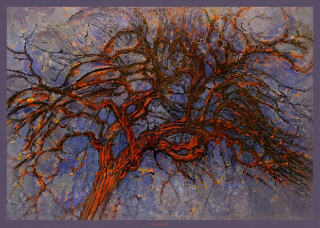 Piet Mondrian The Red Tree No6 - Affiche