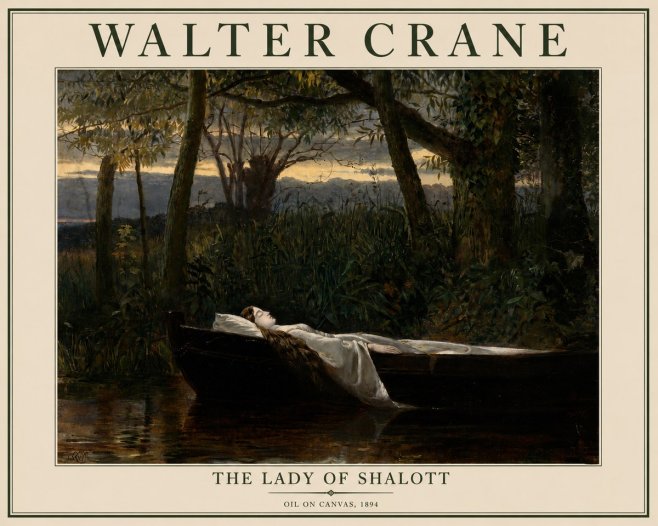 Walter Crane The Lady of Shalott No3 - Affiche