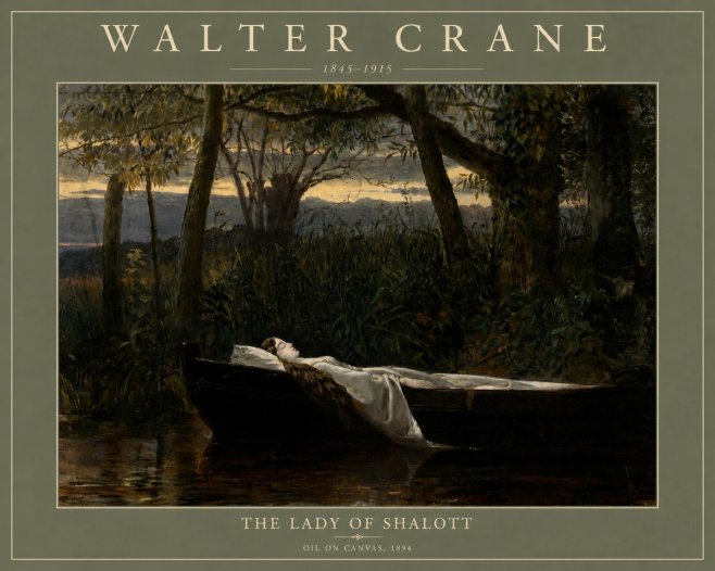 Walter Crane The Lady of Shalott No4 - Affiche