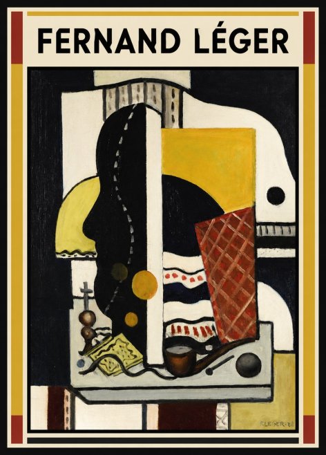 Fernand Léger Composition Au Profil No1 - Affiche