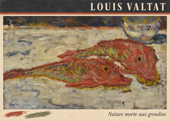 Louis Valtat Nature Morte Aux Grondins No3 - Affiche