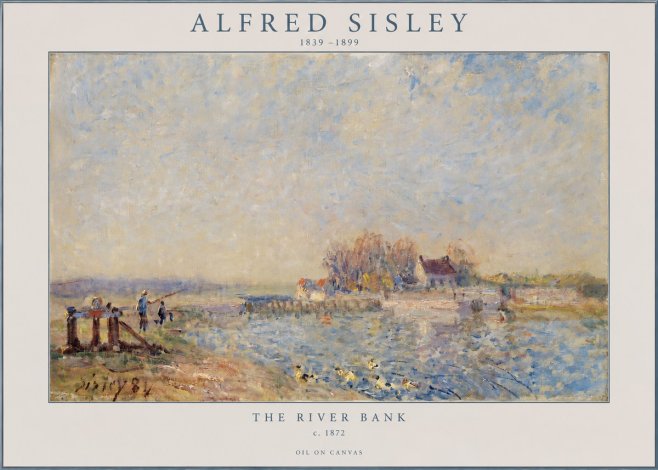 Sisley The River Bank I No2 - Affiche