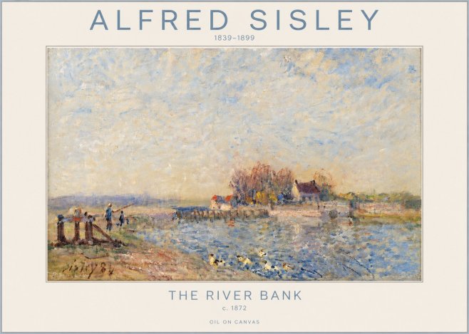 Sisley The River Bank I No4 - Affiche