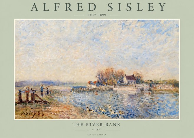 Sisley The River Bank I No6 - Affiche