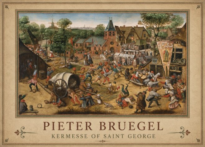 Pieter Bruegel Kermesse of Saint George No1 - Affiche