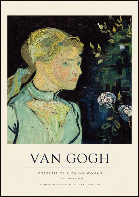 Van Gogh Portrait of a Young Woman No1 - Affiche