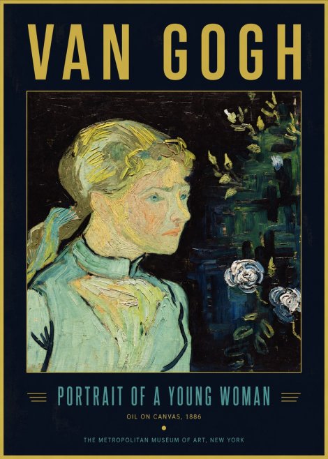 Van Gogh Portrait of a Young Woman No2 - Affiche