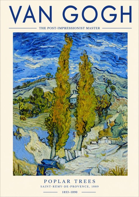 Van Gogh Poplar Trees No3 - Affiche