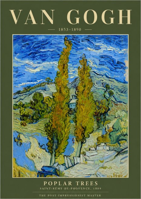 Van Gogh Poplar Trees No6 - Affiche