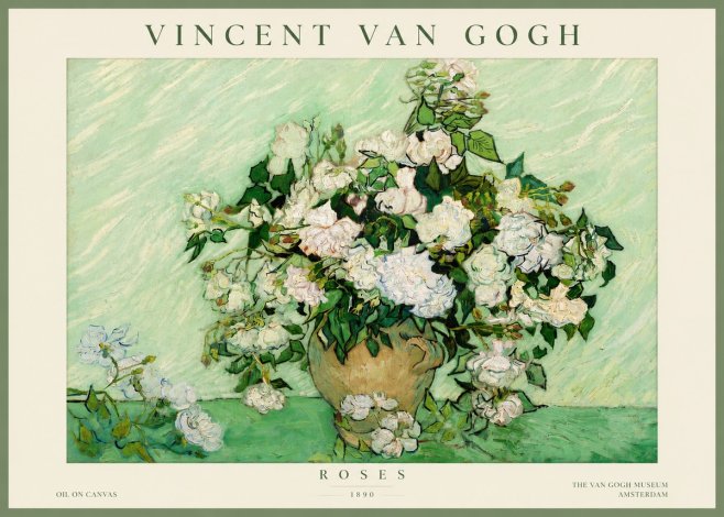 Van Gogh Roses II No4 - Affiche