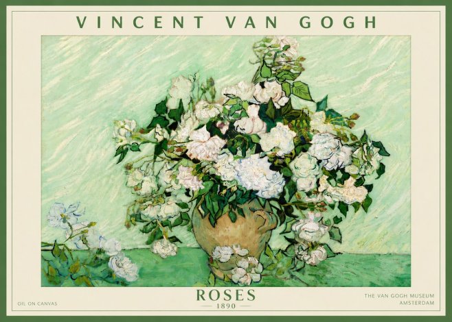 Van Gogh Roses II No5 - Affiche